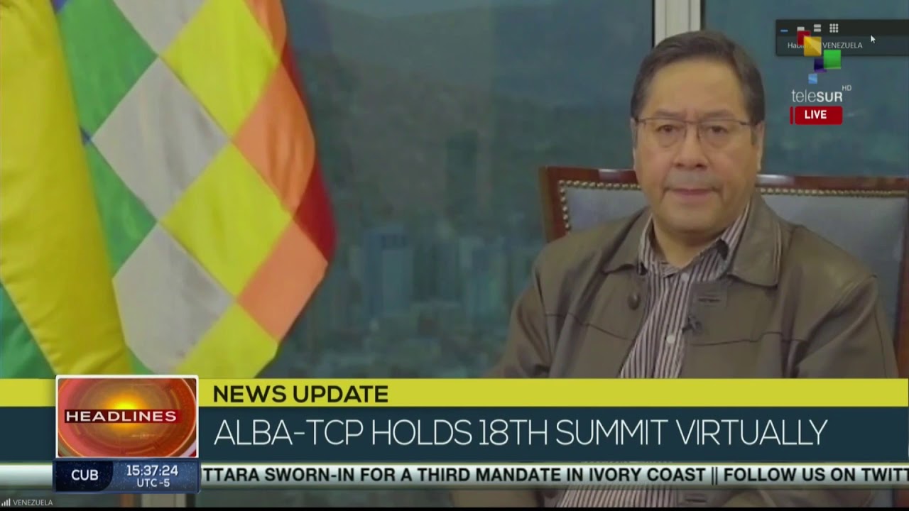 President of Bolivia, Luis Arce, praises the founders the Bolivarian Alliance