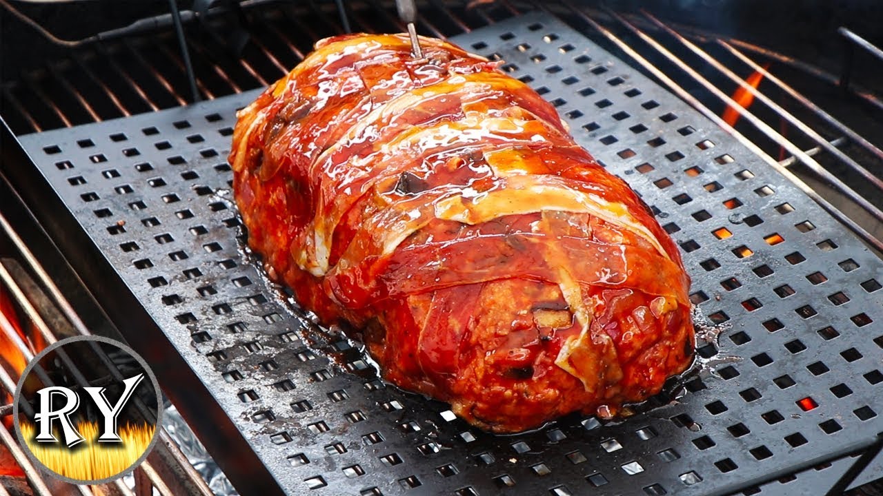 BBQ Meatloaf Smoked On The Weber Kettle