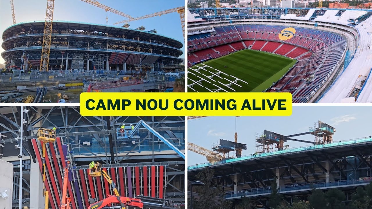 Camp Nou EXPLODES With Progress! VIP Zones, Diamond Glass & More