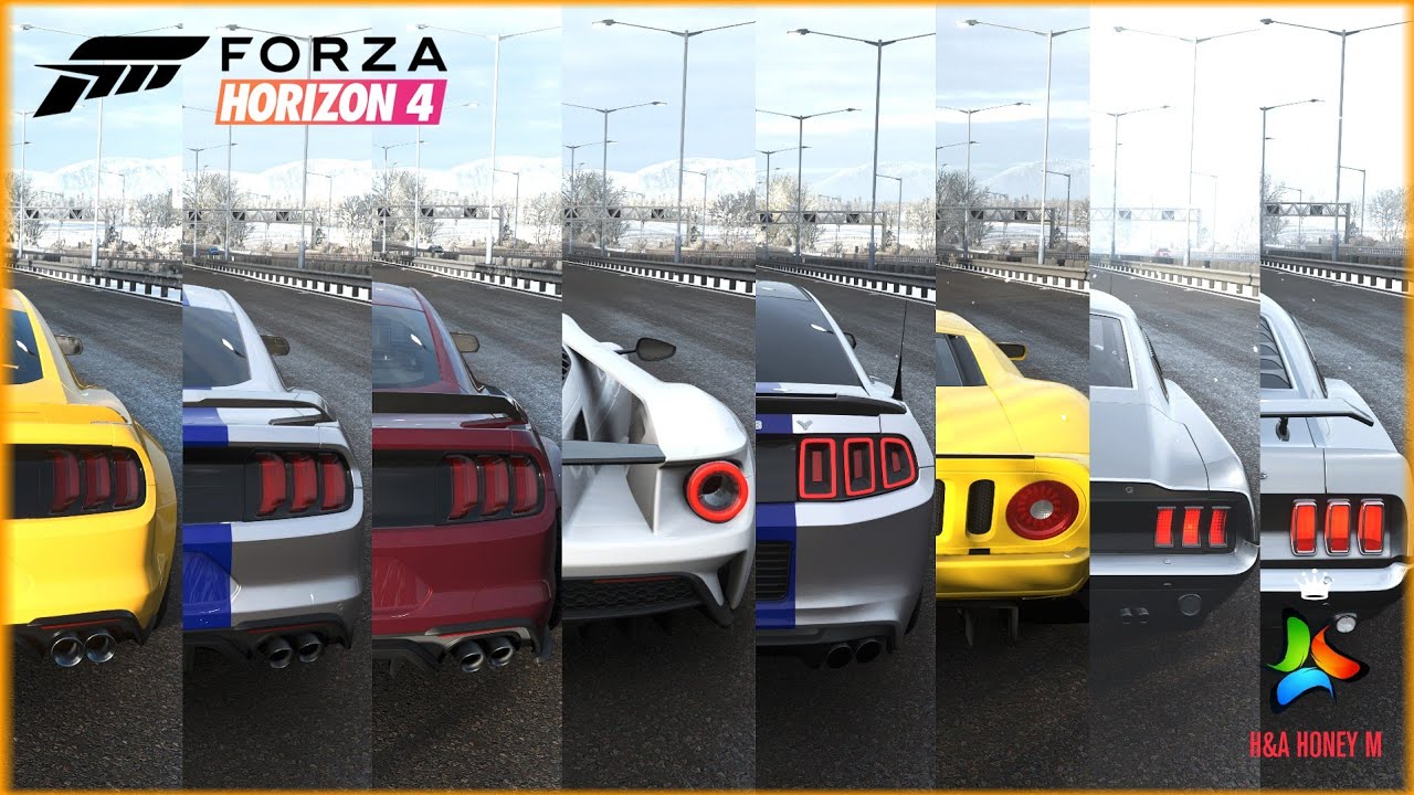 Forza Horizon 4 - Ford Cars Top Speed Battle/Challenge