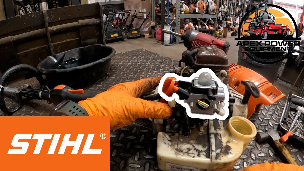 How-to replace #stihl FS91 Carburetor and service