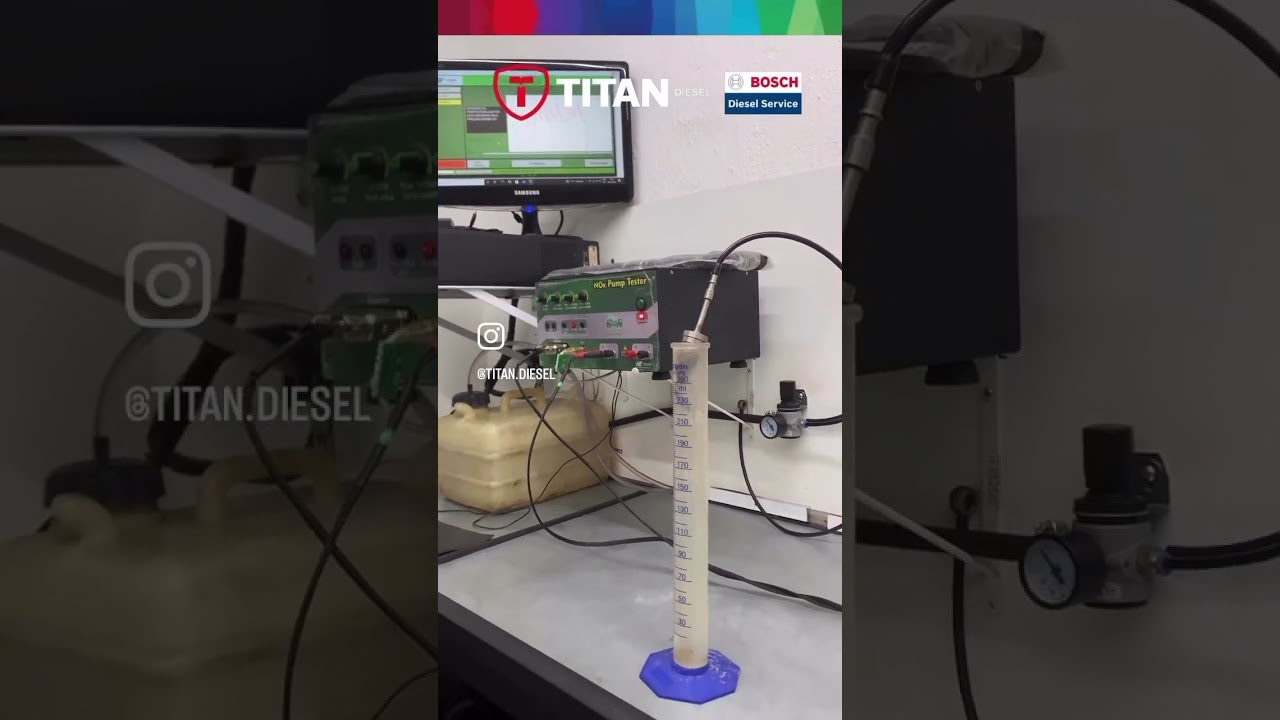 Testando Bomba Arla EMITEC 24V na bancada de teste!
