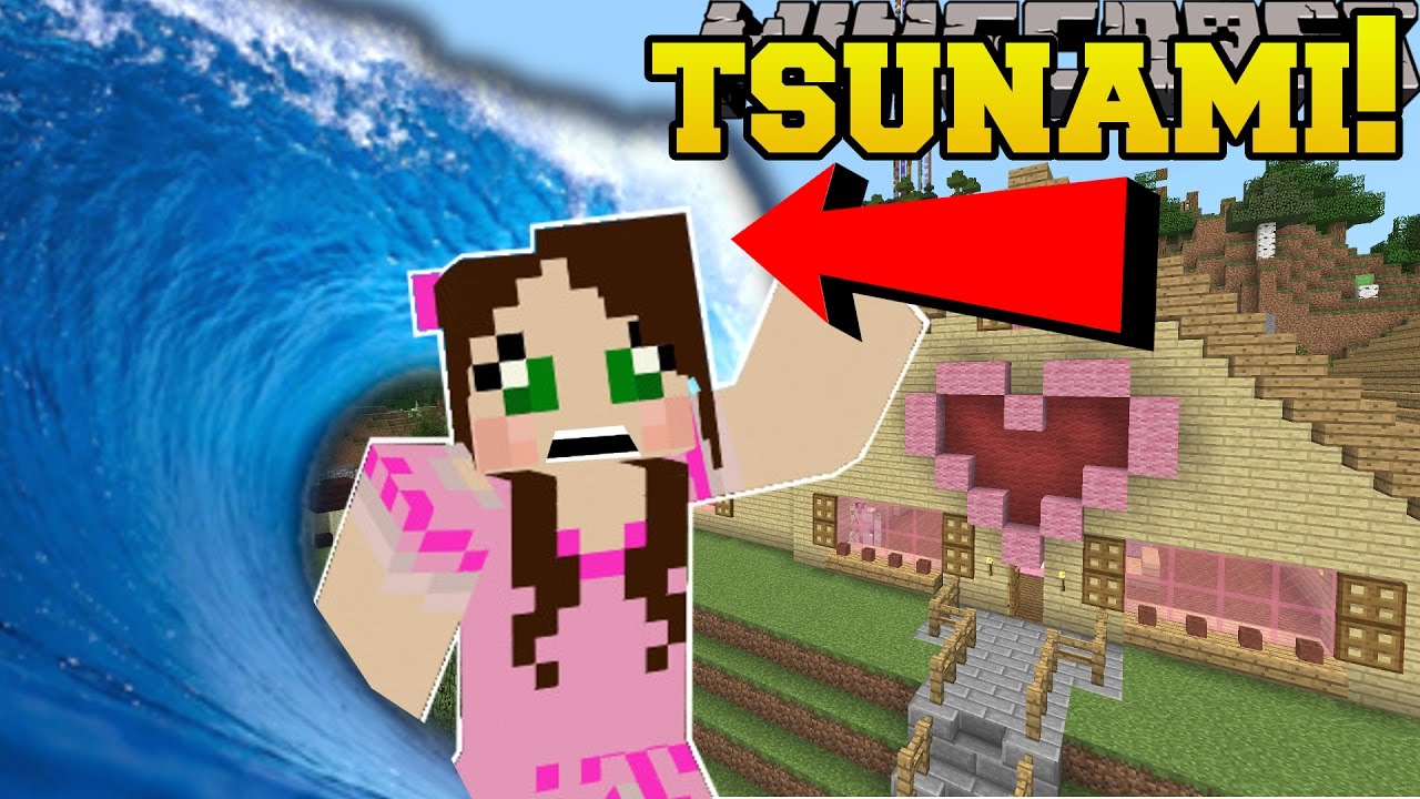 Minecraft: TSUNAMIS!!! (DISASTERS THAT DESTROY THE WORLD!) Mod Showcase