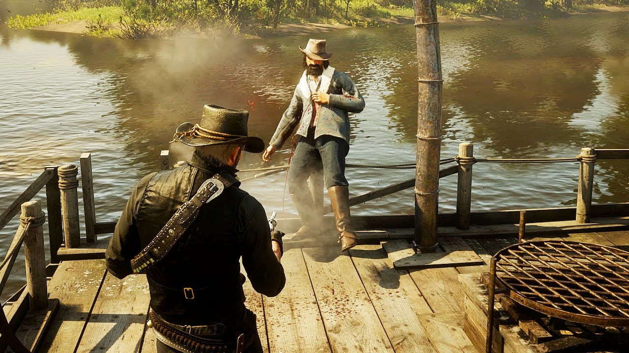 Red Dead Redemption 2 &mdash; Забавные и брутальные рэгдоллы, том 187 [4K/60 кадров в секунду]