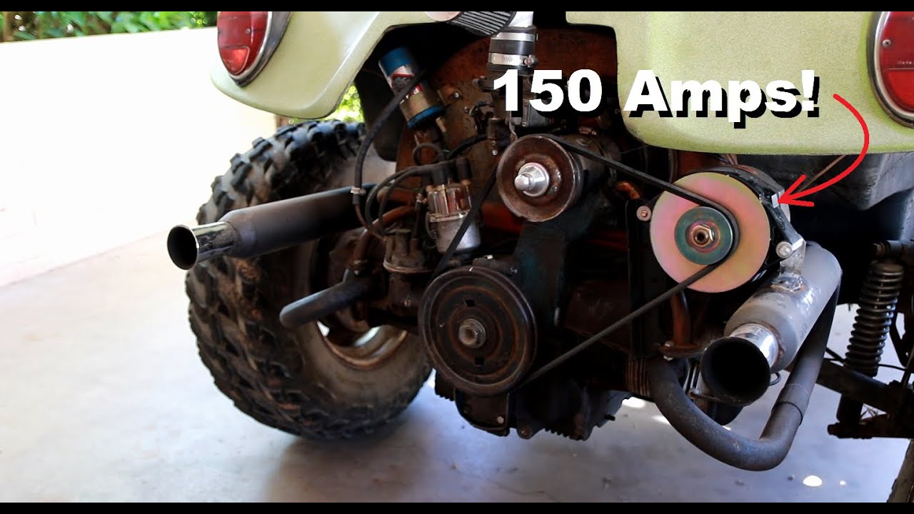 150-Amp Alternator on Air-Cooled 36HP VW Engine