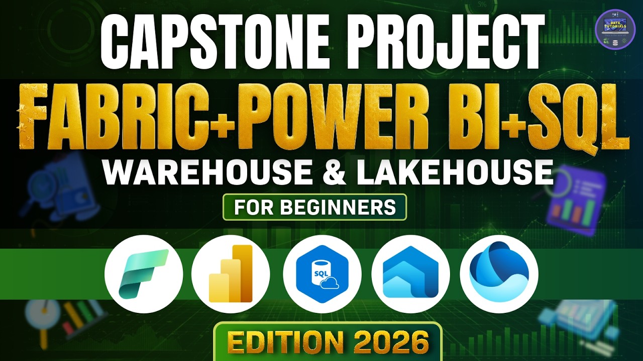 Microsoft Fabric + Power BI + SQL Project | Capstone Project | For Begineers | edition 2026 #fabric