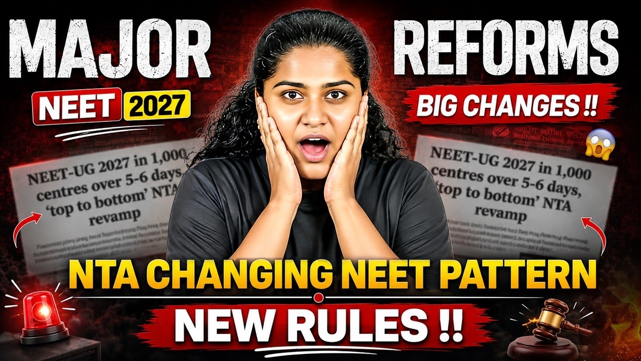 Breaking: NEET 2027 Pattern Changing? New NTA Rules Revealed! by Premila Mam