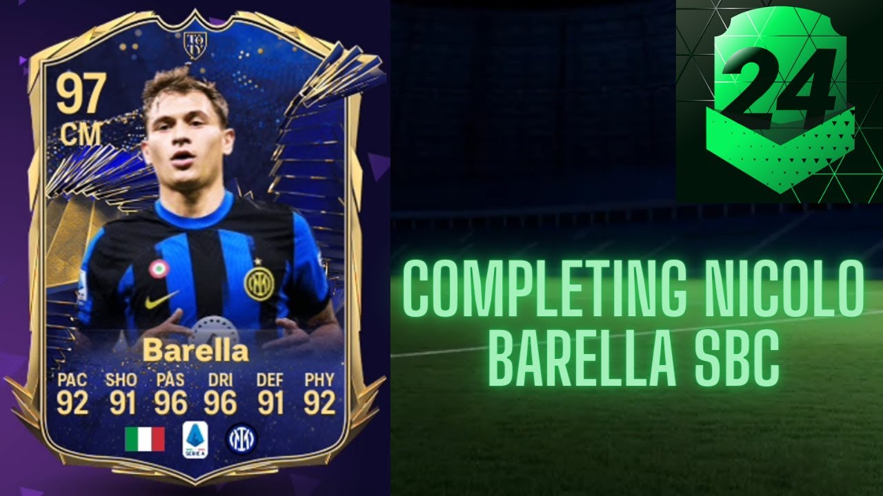 Completing Community TOTY Midfielder Nicolo Barella SBC! | MADFUT 24