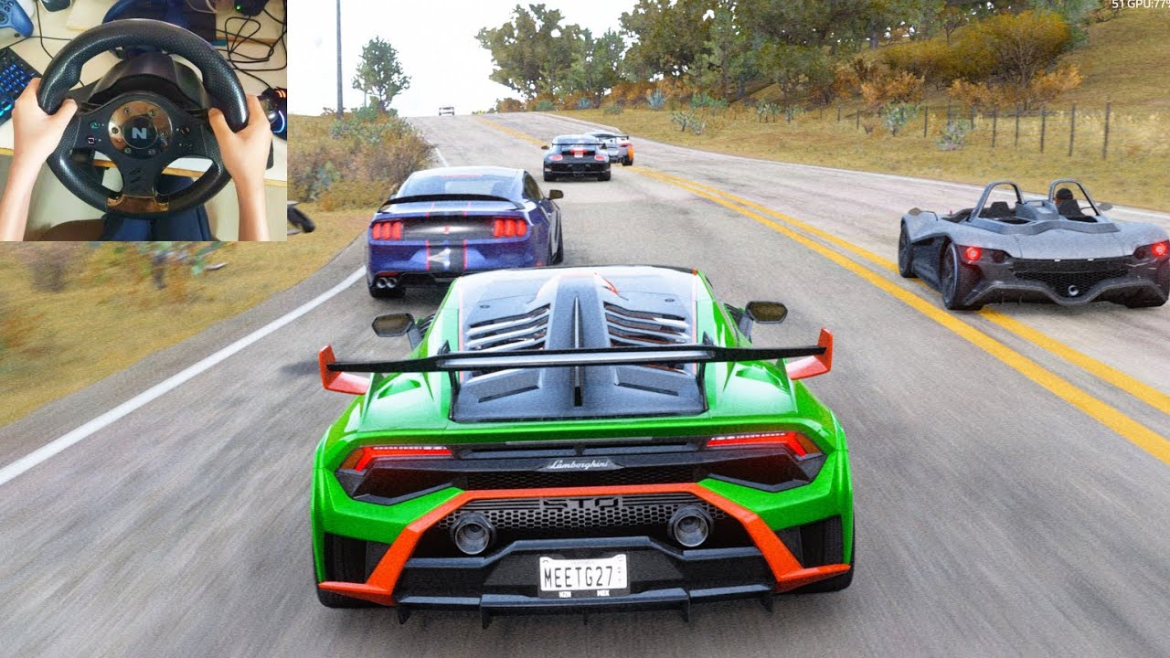 Lamborghini Huracán STO VS Track Toys Forza Horizon 5 | Nitho Steering Wheel