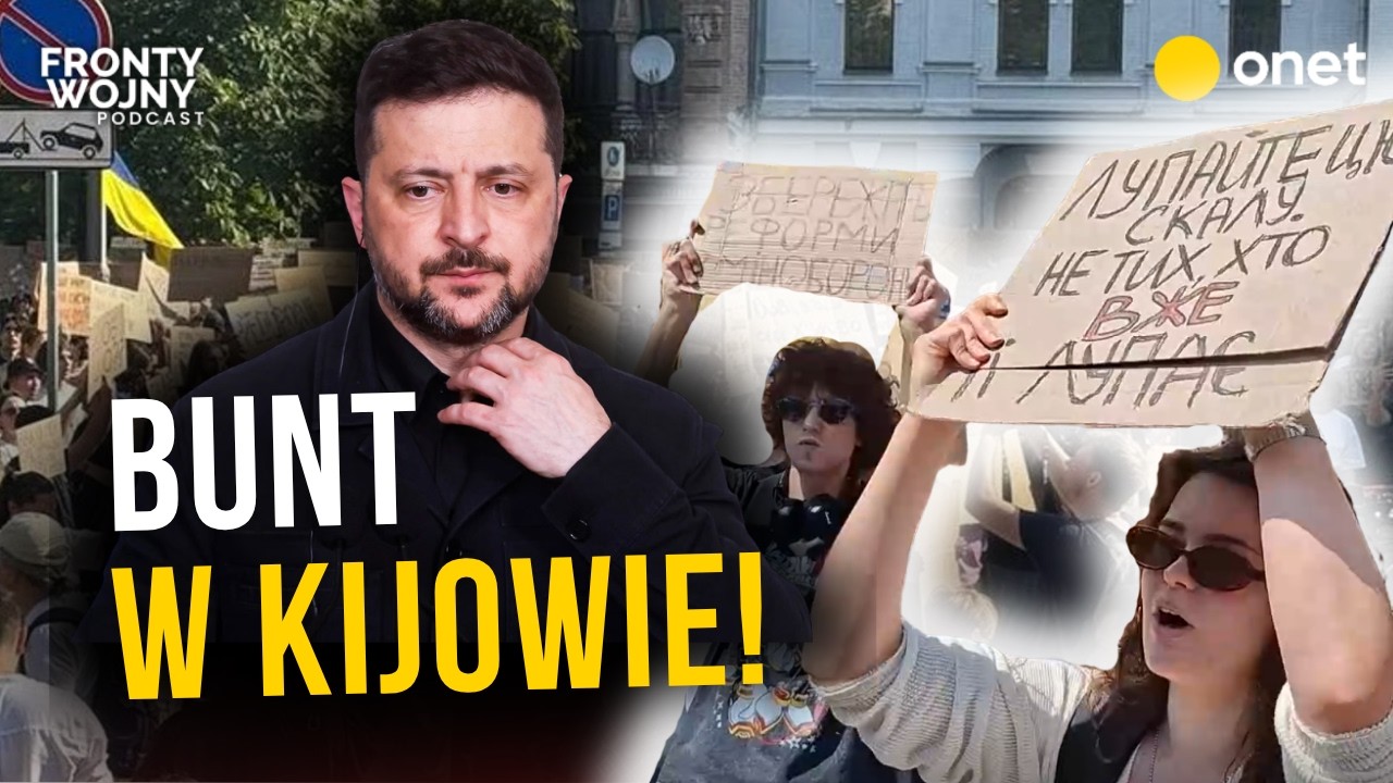 KIJ&Oacute;W WYSZEDŁ NA ULICE. BUNT PRZED SIEDZIBĄ WOŁODYMYRA ZEŁENSKIEGO | 