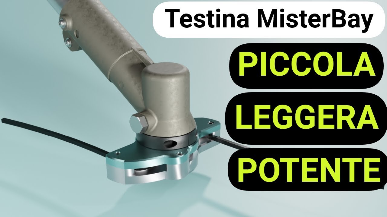 Testina MisterBay per decespugliatore (da 20cc a 35cc), anche a batteria! Test su sterpaglie ed erba