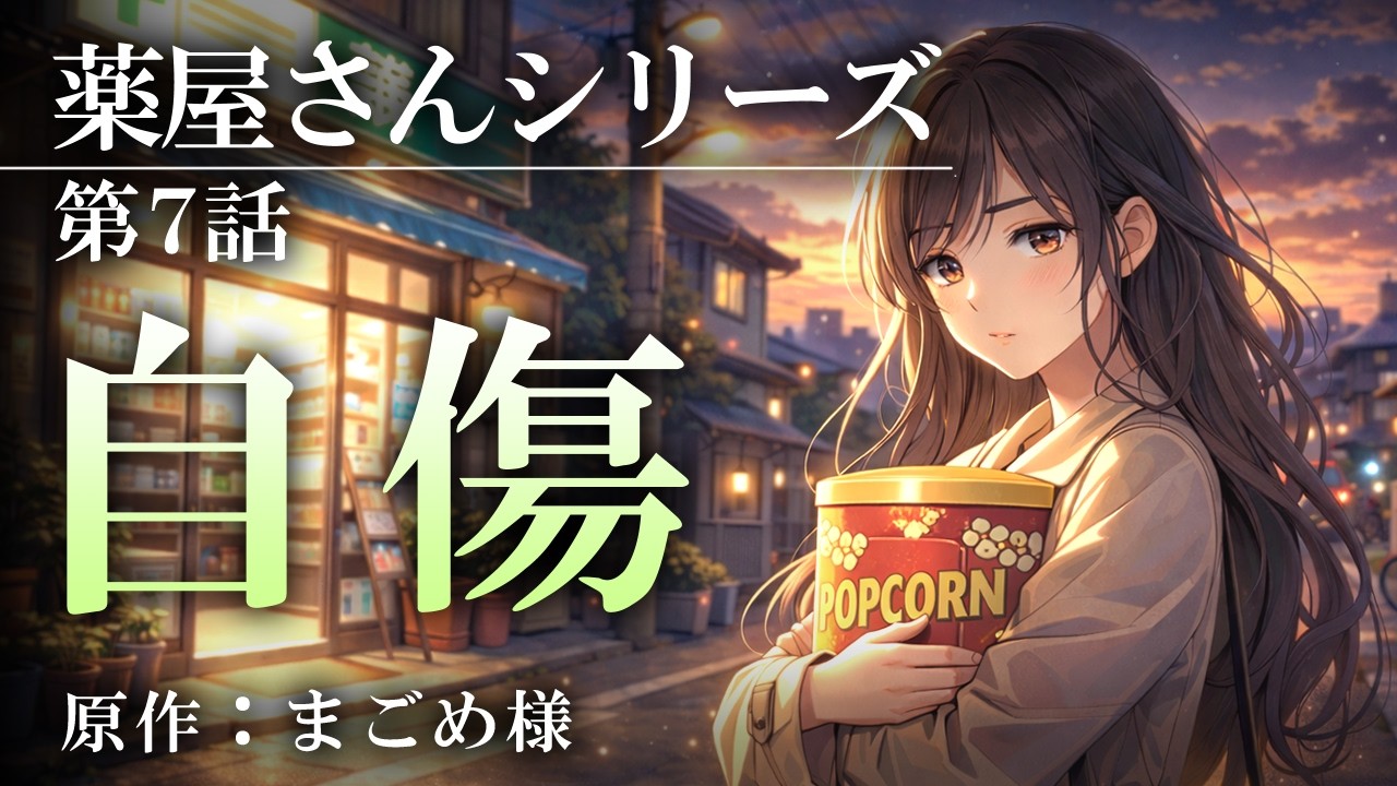 【朗読】小説 長編　薬屋さんシリーズ　第7話『自傷』　原作：まごめ様【女性朗読/小説/不思議な話/睡眠導入】