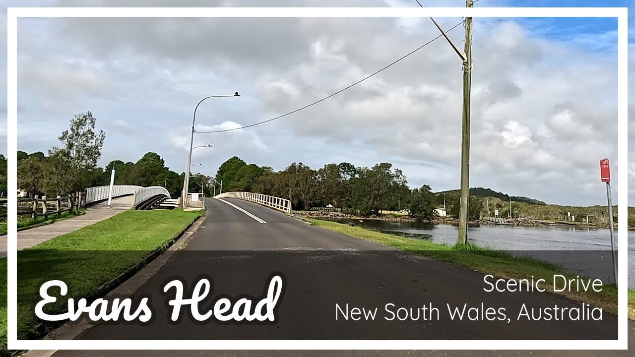 Driving around Evans Head, Australian coastal town