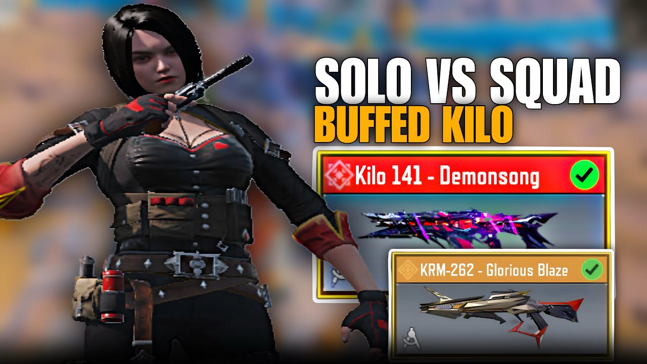 KILO 141 HIT HARD AFTER BEING BUFFED / SOLO VS SQUAD STRATEGY GAMEPLAY IN CALL OF DUTY MOBILE