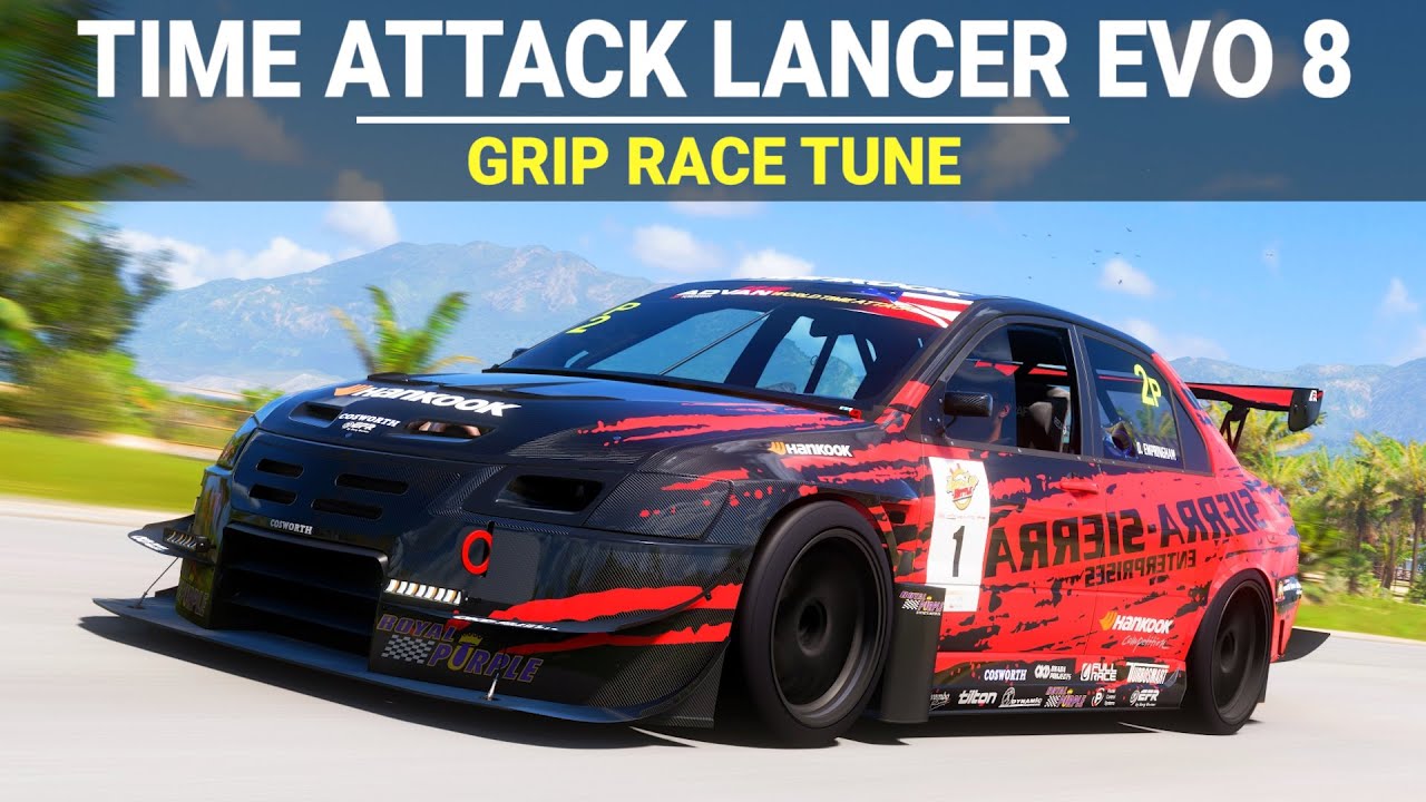 Forza Horizon 5 - Mitsubishi Lancer Evo 8 Sierra Time Attack, FH5 Grip Race Build, Tune & Gameplay