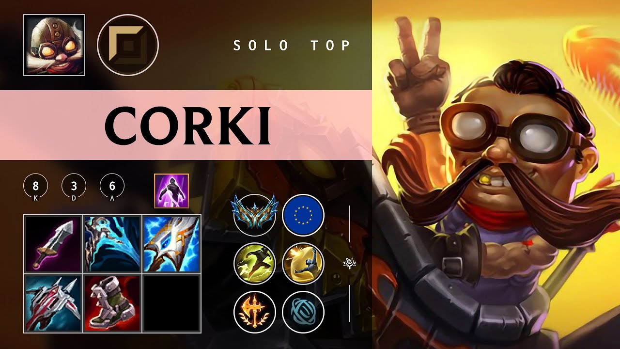 Corki Top vs Yone - EUW Challenger Patch 26.02