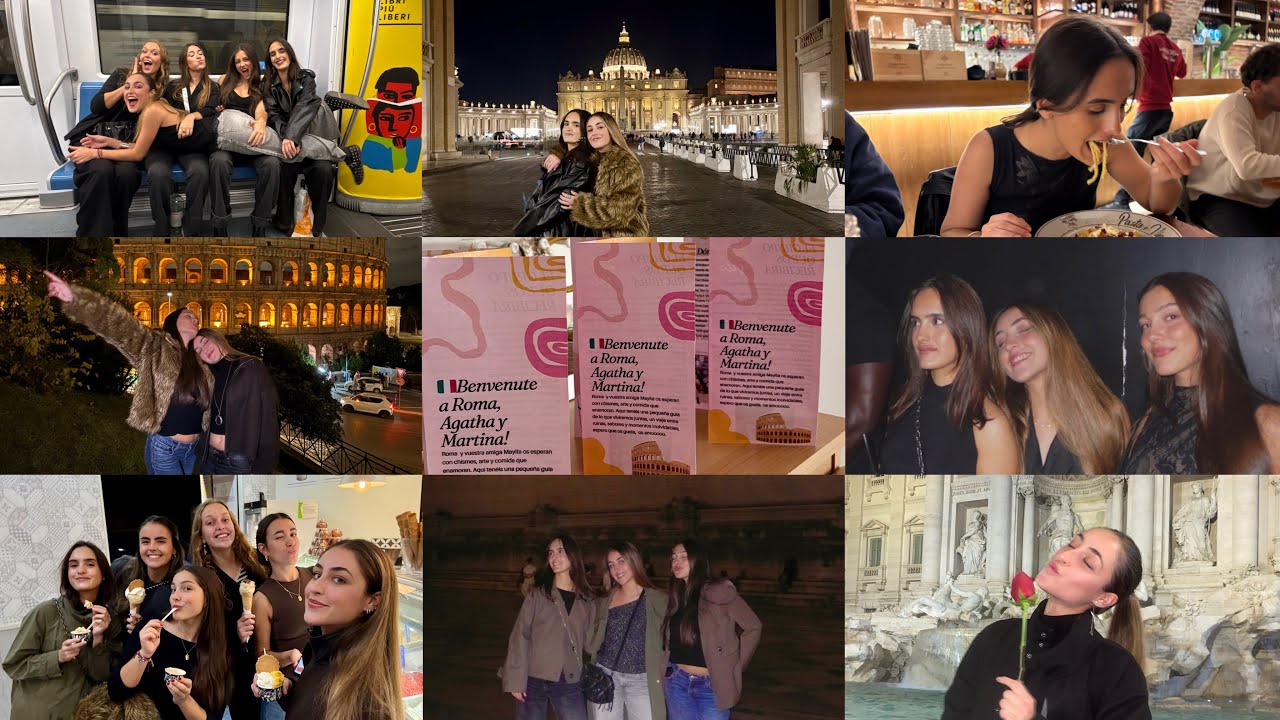 ROMA recibe visita!! Un finde de fiesta, risas y muchas reflexiones con mis chicas 🇮🇹🍝💌🫦💃🏼 #vlog004 