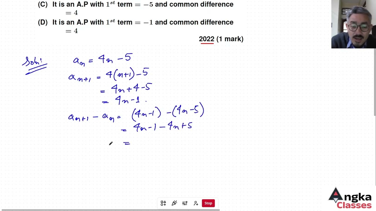 Previous years' questions(2015-2025)BOSEM Class X Chapter- ARITHMETIC PROGRESSION(1 mark) Session 8