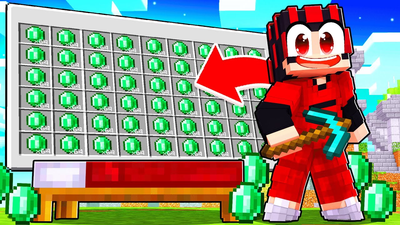 UNENDLICH EMERALDS CHEATEN in Lucky Block Bedwars! (Minecraft)