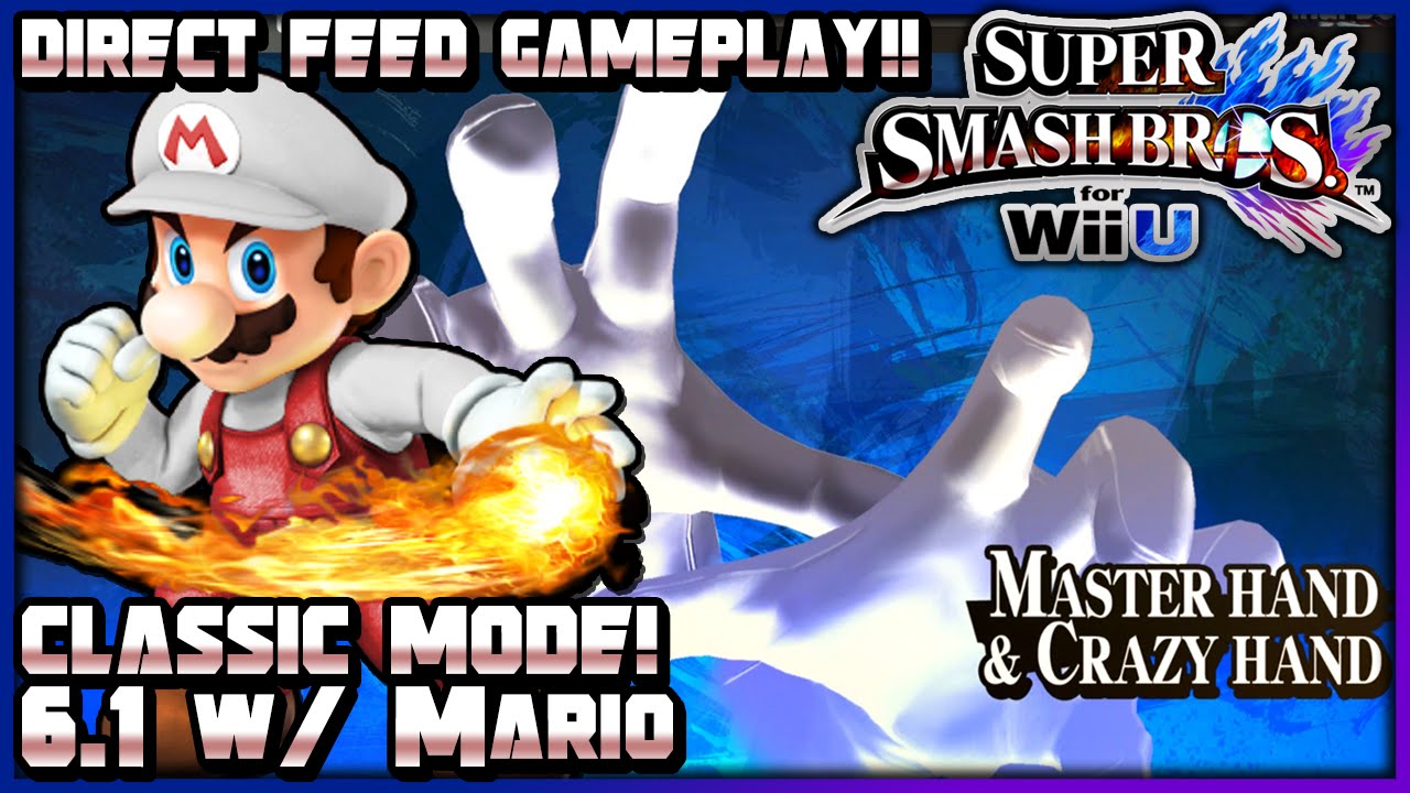 Super Smash Bros (Wii U) (1080p60): Classic Mode w/ Mario! (6.1 Difficulty)