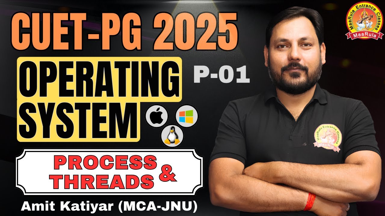 OS | Process & Threads | P-1 | Computer Updated Syllabus | Crack CUET-PG likes a PRO💪🏻💥 SCQP-09
