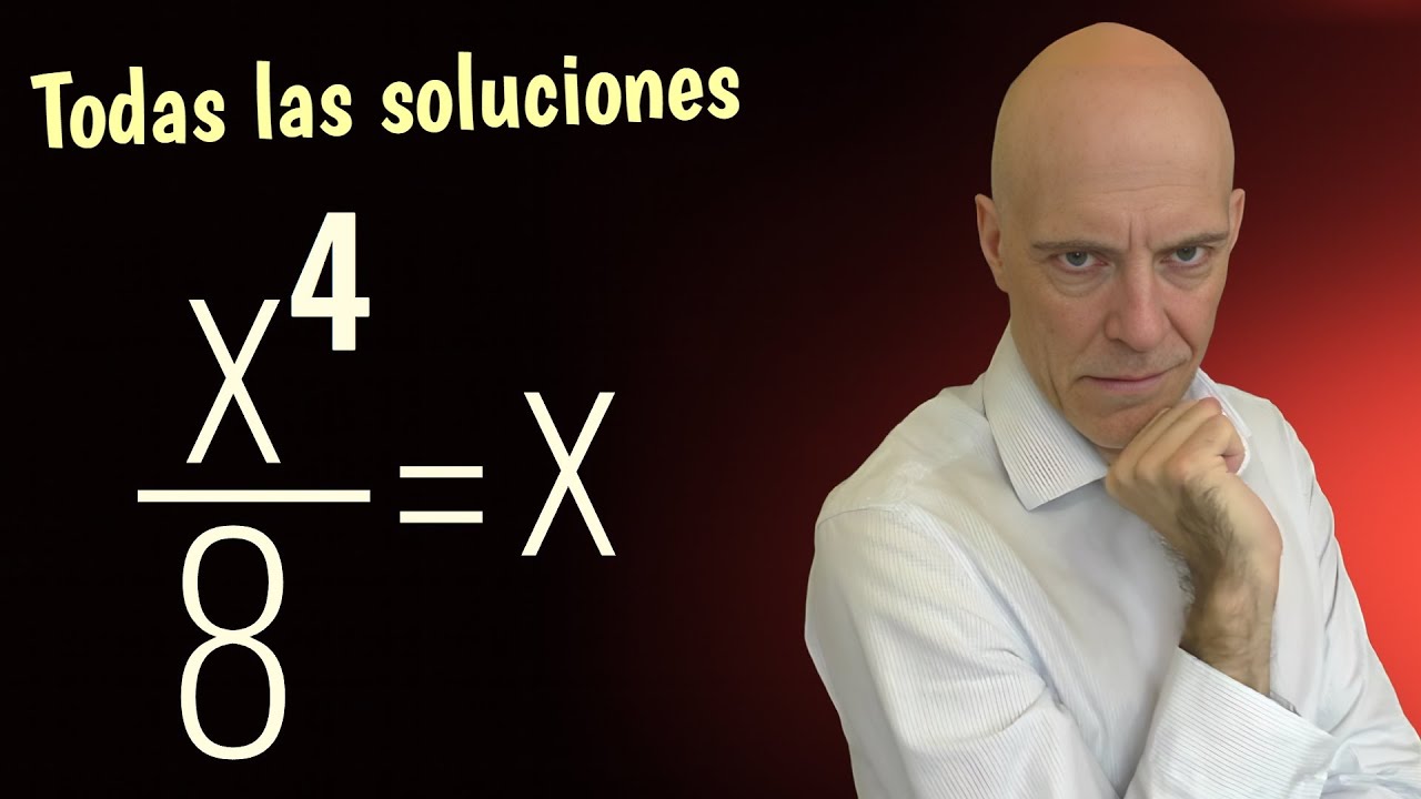 ¿Te atreves a encontrar las 4 soluciones de esta ecuación de grado 4?🧐