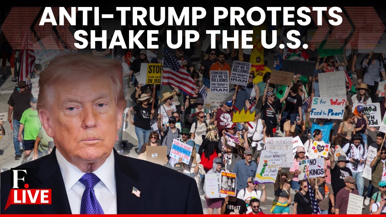 Anti-Trump Protest LIVE: &lsquo;No Kings&rsquo; Protests Against Trump Take Over the US Amid Iran War