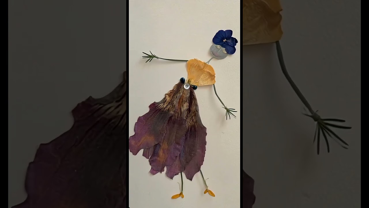 Botanical Grace🌼#artshorts#flora-art #dancingflower#natureart#handmade#quietart#slowart#organicart