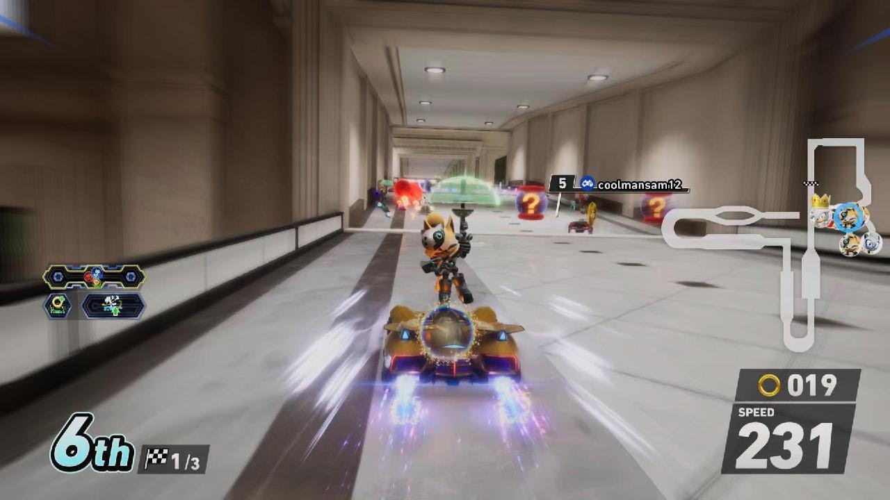 Sonic Racing: CrossWorlds Using Tangle in Wonder Museum
