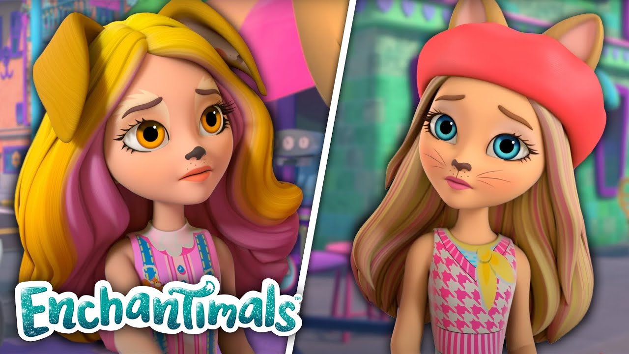 Kłótnia Geriki i Carmel! | Enchantimals Miejskie przygody | Odcinek 3 | Enchantimals Po Polsku