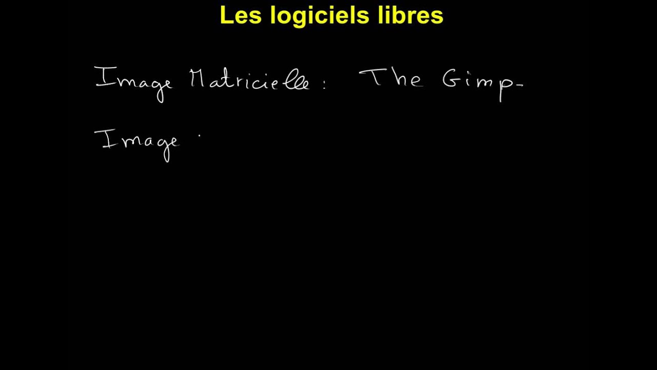 Les logiciels libres d'&eacute;dition d'image