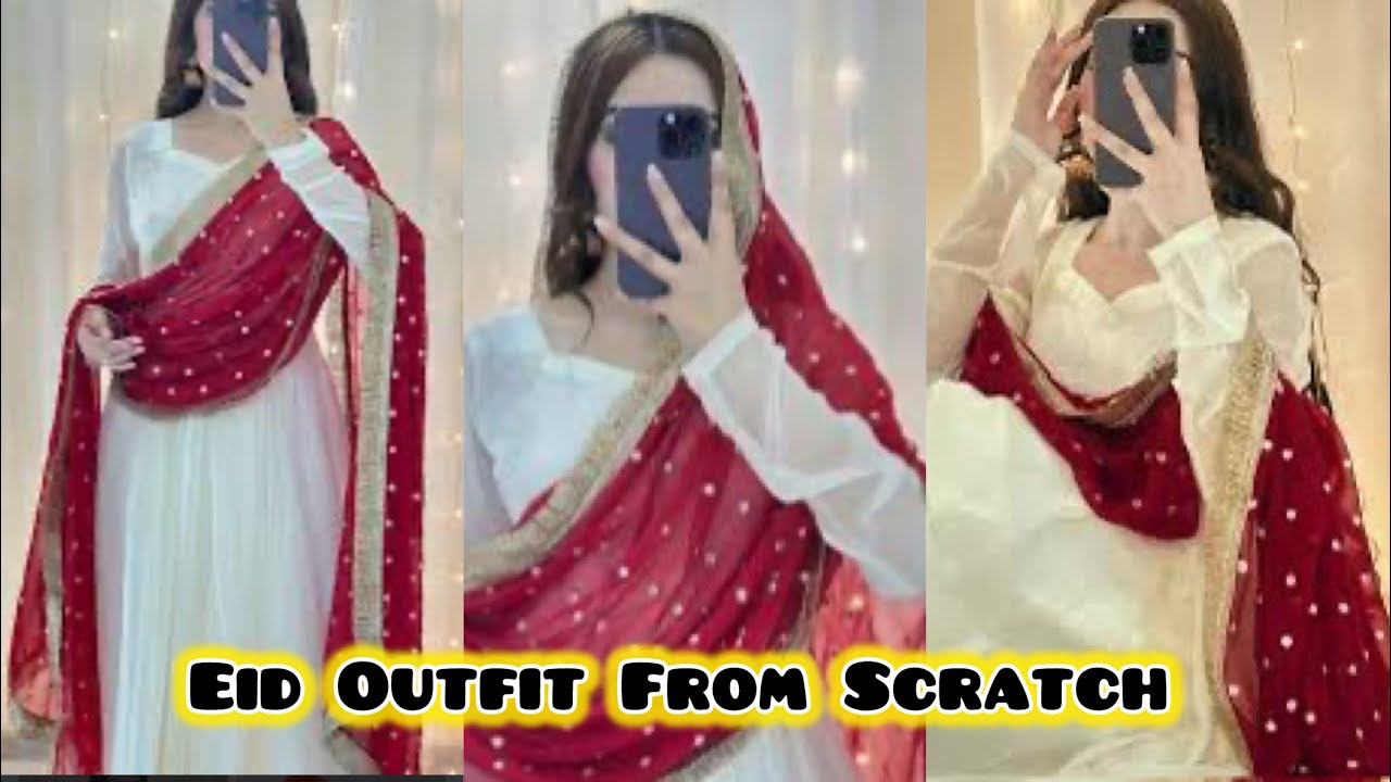 Eid Special Outfit | Outfit From Scratch For Eid | Stitching My Daughter’s Eid  Outfit | Hand Made