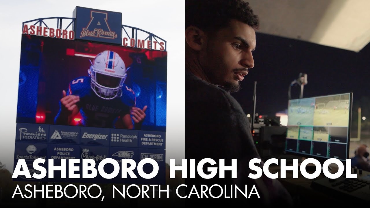 Asheboro High School Uses Daktronics Video Board to Fullest Potential