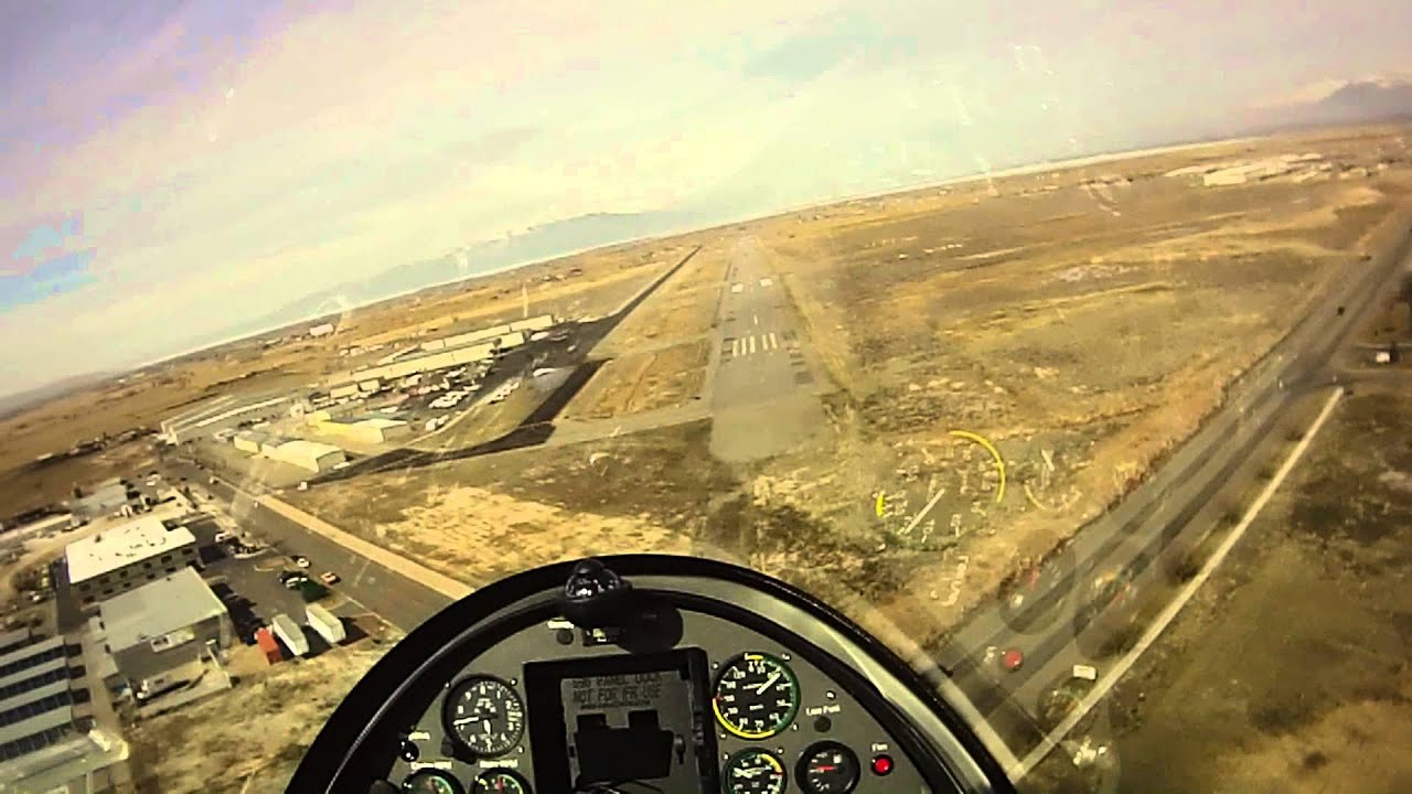 Calidus Gyrocopter Test flight cockpit view