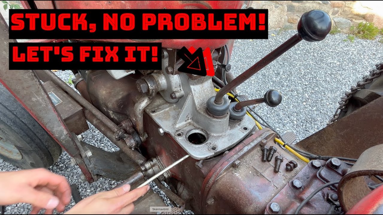 Massey Ferguson 35 stuck in gear. Quick fix in 15 min!