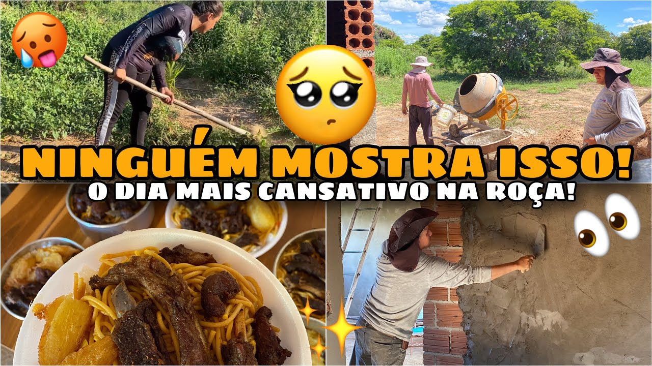 VOC&Ecirc; AGUENTA ISSO? 😳 Rotina pesada na ro&ccedil;a + constru&ccedil;&atilde;o da nossa casa do zero no s&iacute;tio ✨🏠