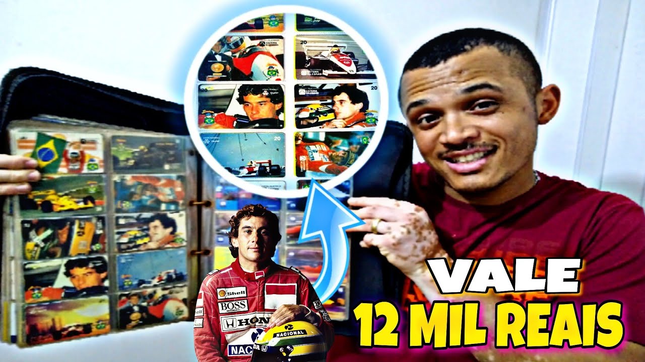 COLEÇÃO COMPLETA DE CARTÕES TELEFÔNICOS DO AYRTON SENNA