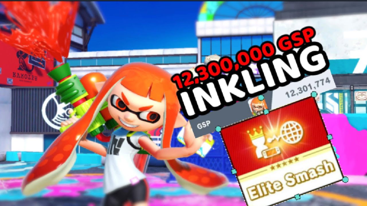 This is what a 12,000,000 GSP Inkling looks like (A Smash Bros. Ultimate Inkling Montage)