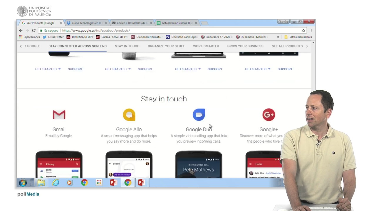 Las aplicaciones de Google y su uso en educación | 69/141 | UPV