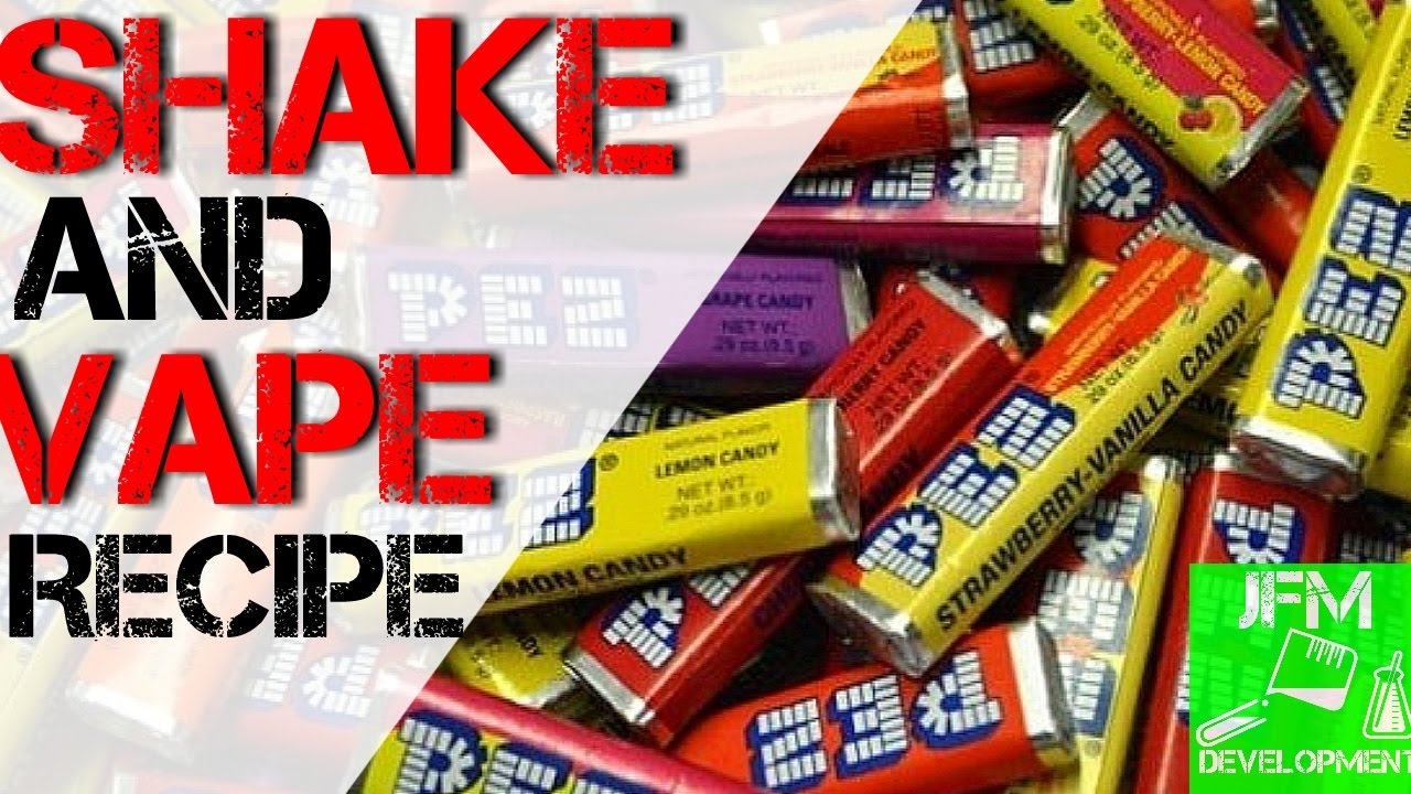 Рецепт жидкости для электронных сигарет Shake And Vape своими руками: клубничные конфеты PEZ