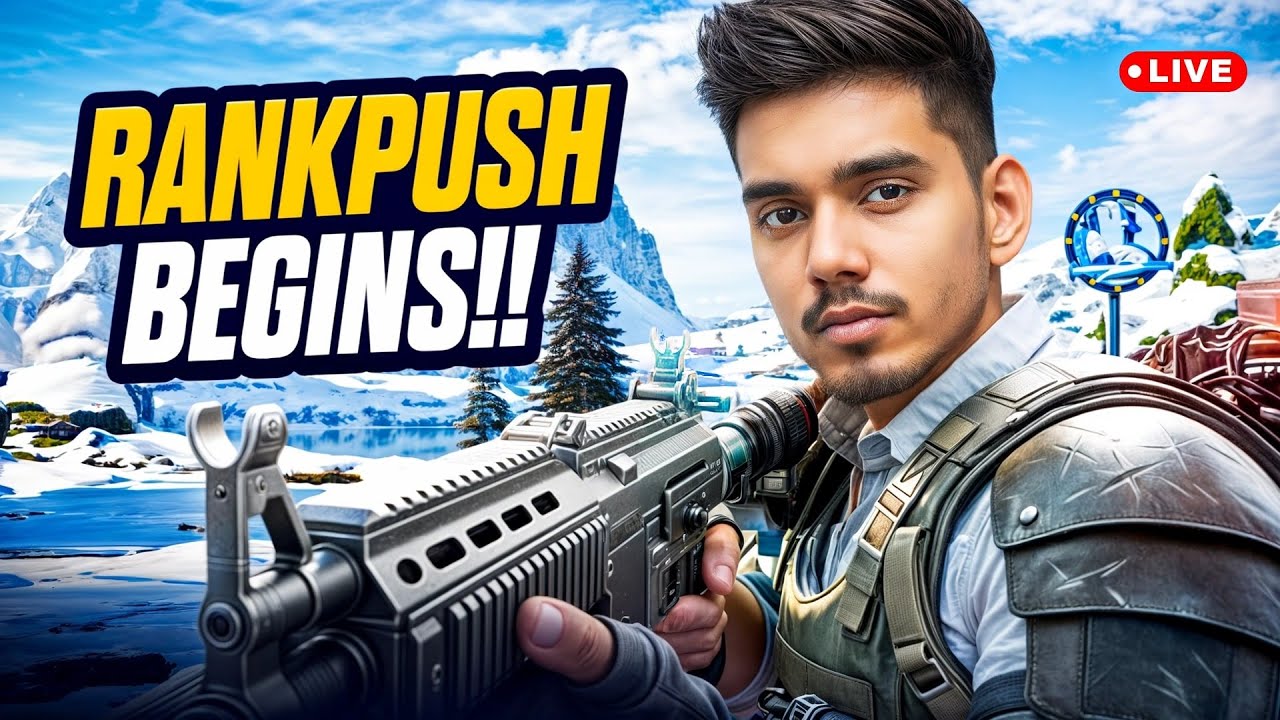 RANK PUSH BEGINS | CONQUEROR RANK PUSH DAY - 1 | BGMI LIVE | UZU GAMER