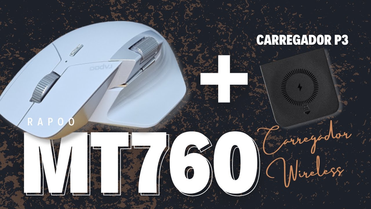 MOUSE RAPOO MT760 + CARREGADOR POR INDUÇÃO: O FIM DOS CABOS? 🖱️⚡ Testei e VOU EXPLODIR SUA MENTE!