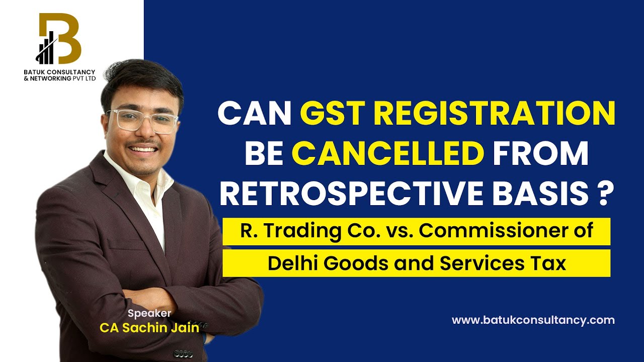 Cancellation of GST Registration In Case of Death of Sole Proprietor