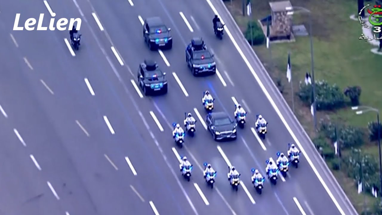 L’arrivée du président Tebboune à la Grande Mosquée d’Alger pour la prière de l’Aïd