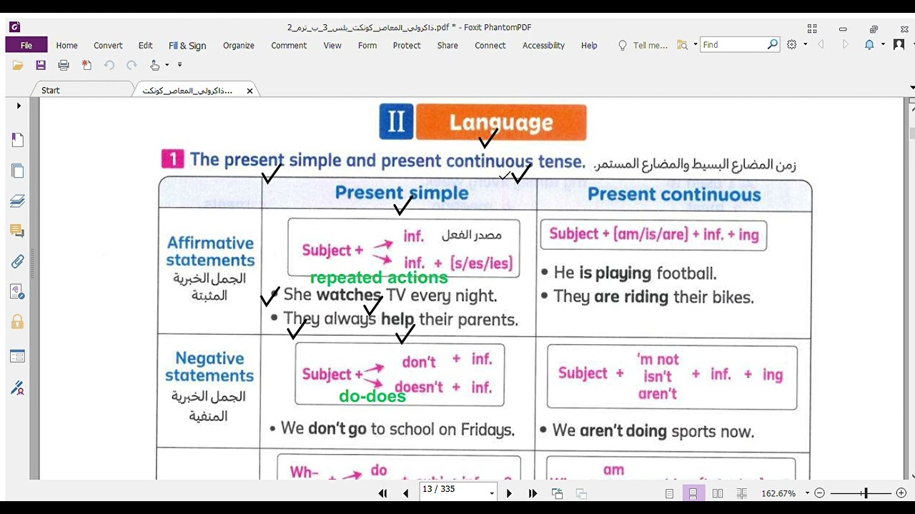 connect plus_3 unit 7_ present simple Vs present continuous