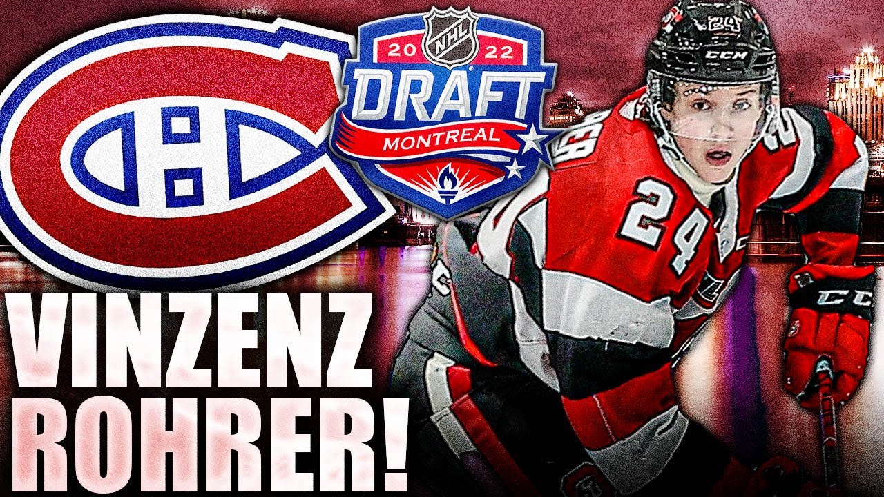 HABS DRAFT ANOTHER SMALL HIGH SKILLED FORWARD IN VINZENZ ROHRER (2022 NHL Entry Draft Top Prospects)