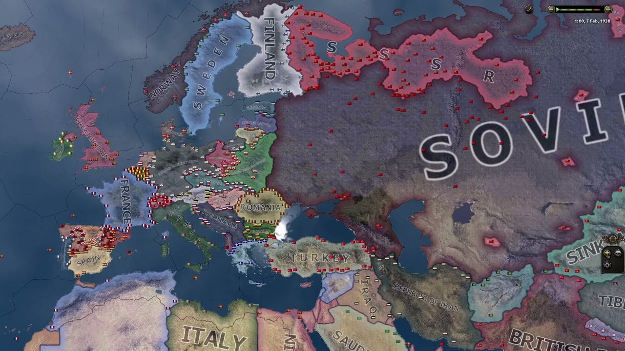 When Habsburg regain crown of Germany - Hoi4 Timelapse