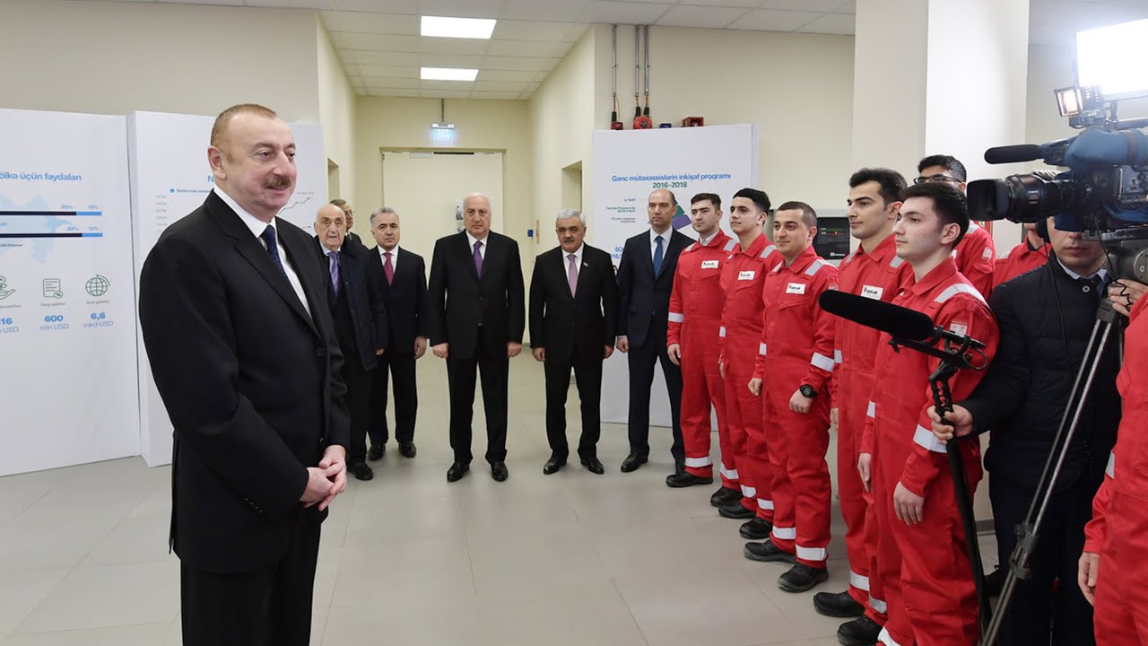 İlham Əliyevin  “SOCAR Polymer”in yüksək sıxlıqlı polietilen zavodunun açılışında nitqi