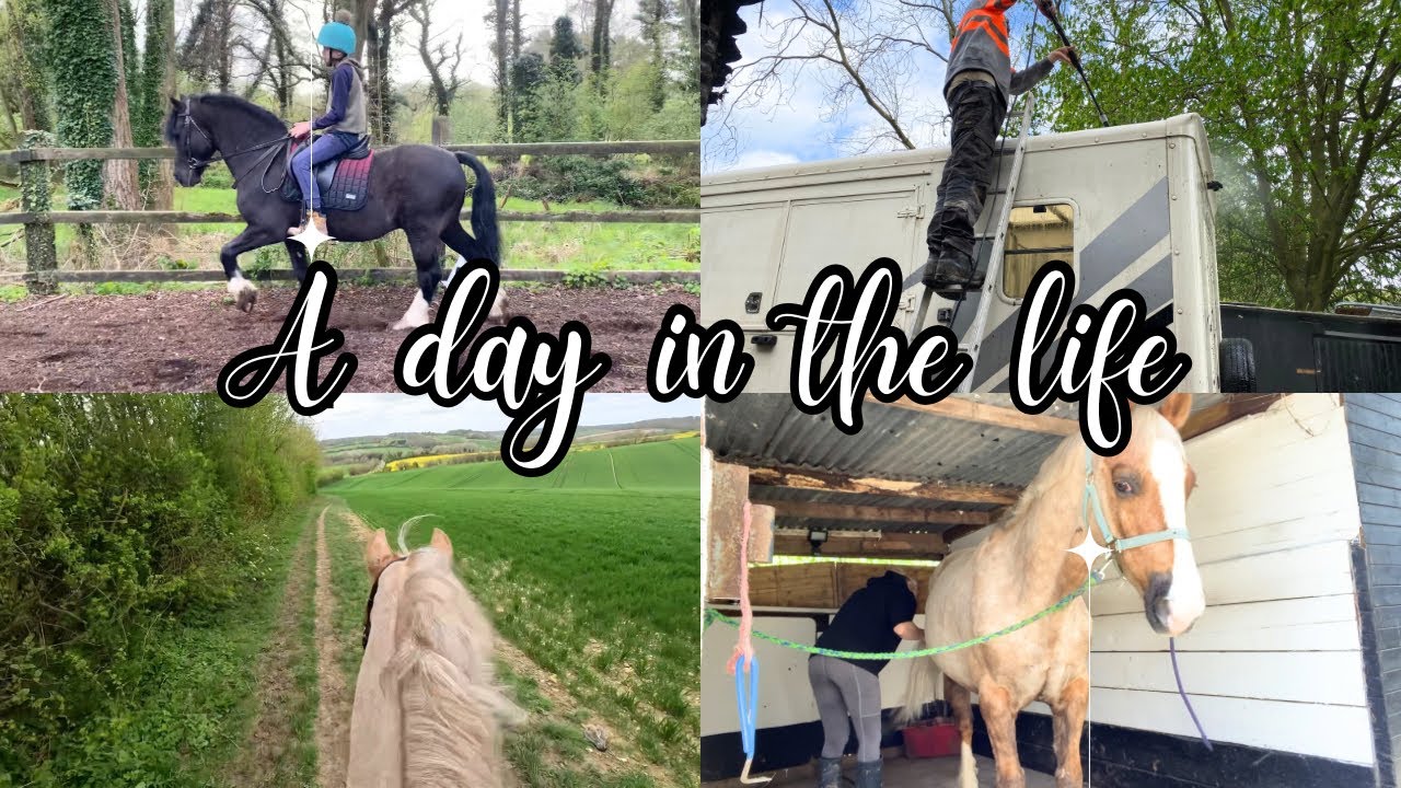 SPEND A BUSY SUNDAY AT THE STABLES WITH US | RIDING THE HORSES AND STARTING THE SPRING CLEAN