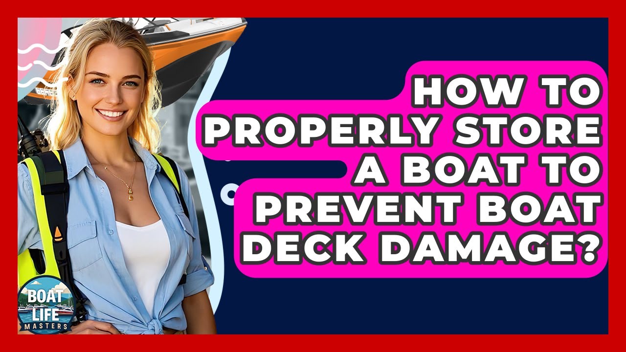 How To Properly Store A Boat To Prevent Boat Deck Damage? - Boat Life Masters